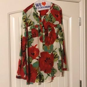 Floral tunic shirt